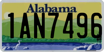 AL license plate 1AN7496