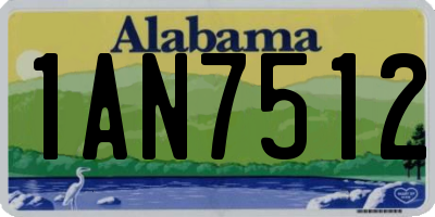 AL license plate 1AN7512