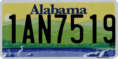AL license plate 1AN7519
