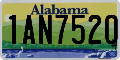 AL license plate 1AN7520
