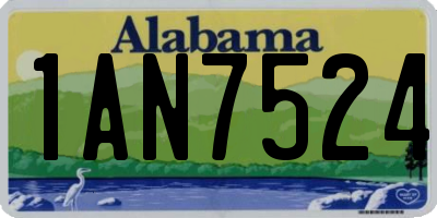AL license plate 1AN7524