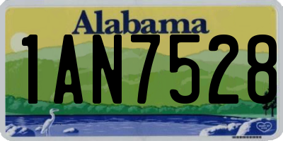 AL license plate 1AN7528