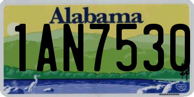 AL license plate 1AN7530