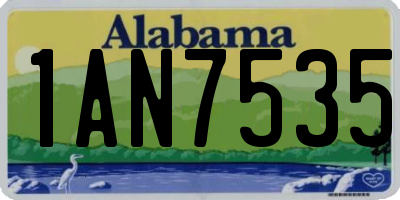 AL license plate 1AN7535