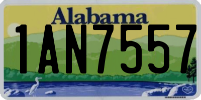 AL license plate 1AN7557