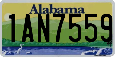 AL license plate 1AN7559