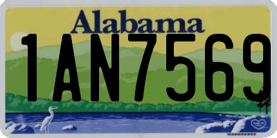 AL license plate 1AN7569