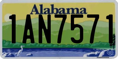 AL license plate 1AN7571