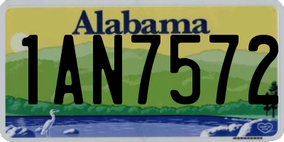 AL license plate 1AN7572