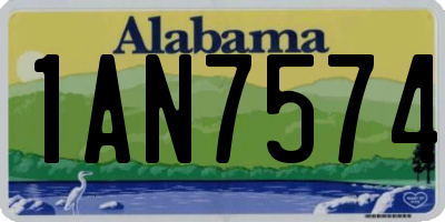 AL license plate 1AN7574