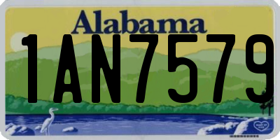 AL license plate 1AN7579