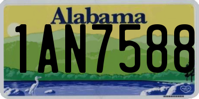 AL license plate 1AN7588