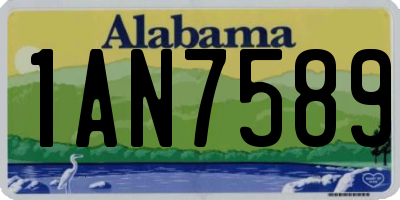 AL license plate 1AN7589