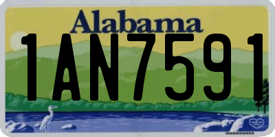 AL license plate 1AN7591