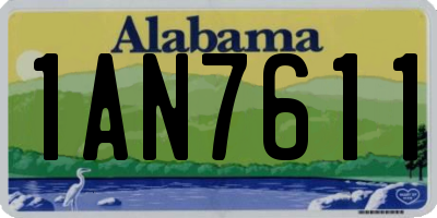 AL license plate 1AN7611