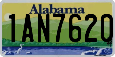 AL license plate 1AN7620