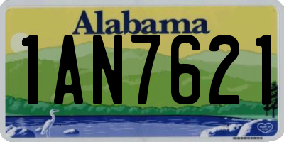 AL license plate 1AN7621