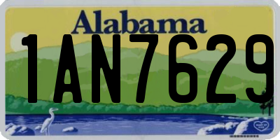 AL license plate 1AN7629