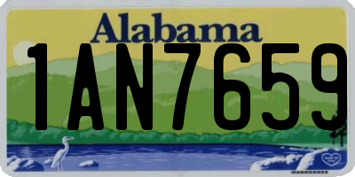 AL license plate 1AN7659