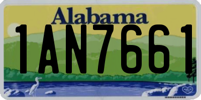 AL license plate 1AN7661
