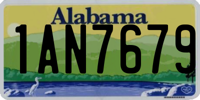 AL license plate 1AN7679