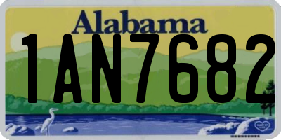AL license plate 1AN7682