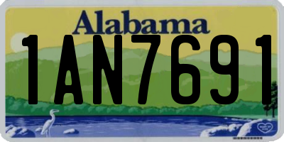 AL license plate 1AN7691