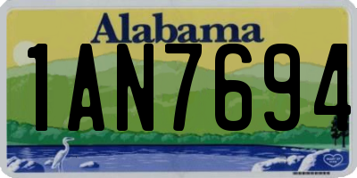 AL license plate 1AN7694