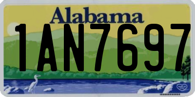 AL license plate 1AN7697