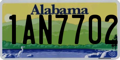 AL license plate 1AN7702