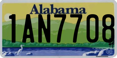 AL license plate 1AN7708