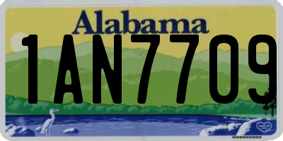 AL license plate 1AN7709