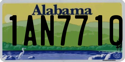 AL license plate 1AN7710