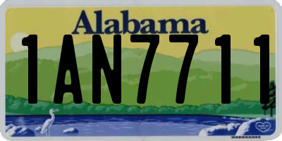AL license plate 1AN7711