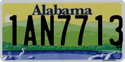 AL license plate 1AN7713