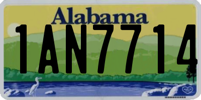 AL license plate 1AN7714