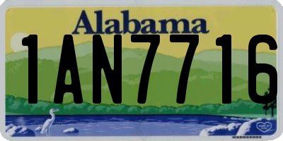 AL license plate 1AN7716