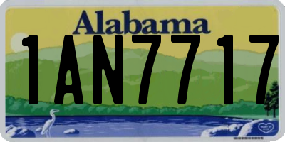 AL license plate 1AN7717