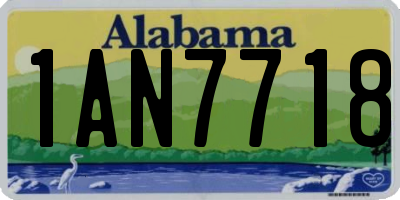 AL license plate 1AN7718