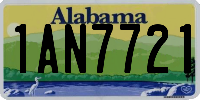 AL license plate 1AN7721