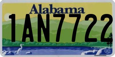 AL license plate 1AN7722