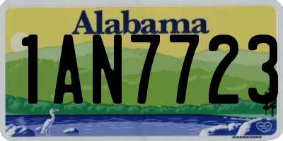 AL license plate 1AN7723