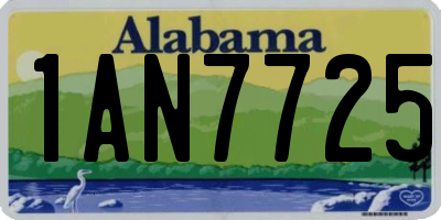 AL license plate 1AN7725