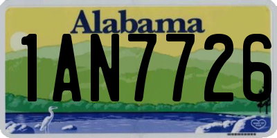 AL license plate 1AN7726