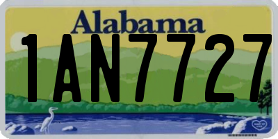 AL license plate 1AN7727