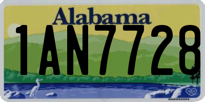 AL license plate 1AN7728