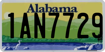 AL license plate 1AN7729