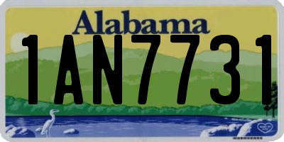 AL license plate 1AN7731