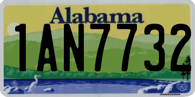AL license plate 1AN7732