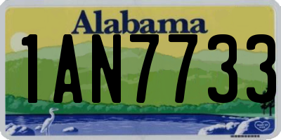 AL license plate 1AN7733